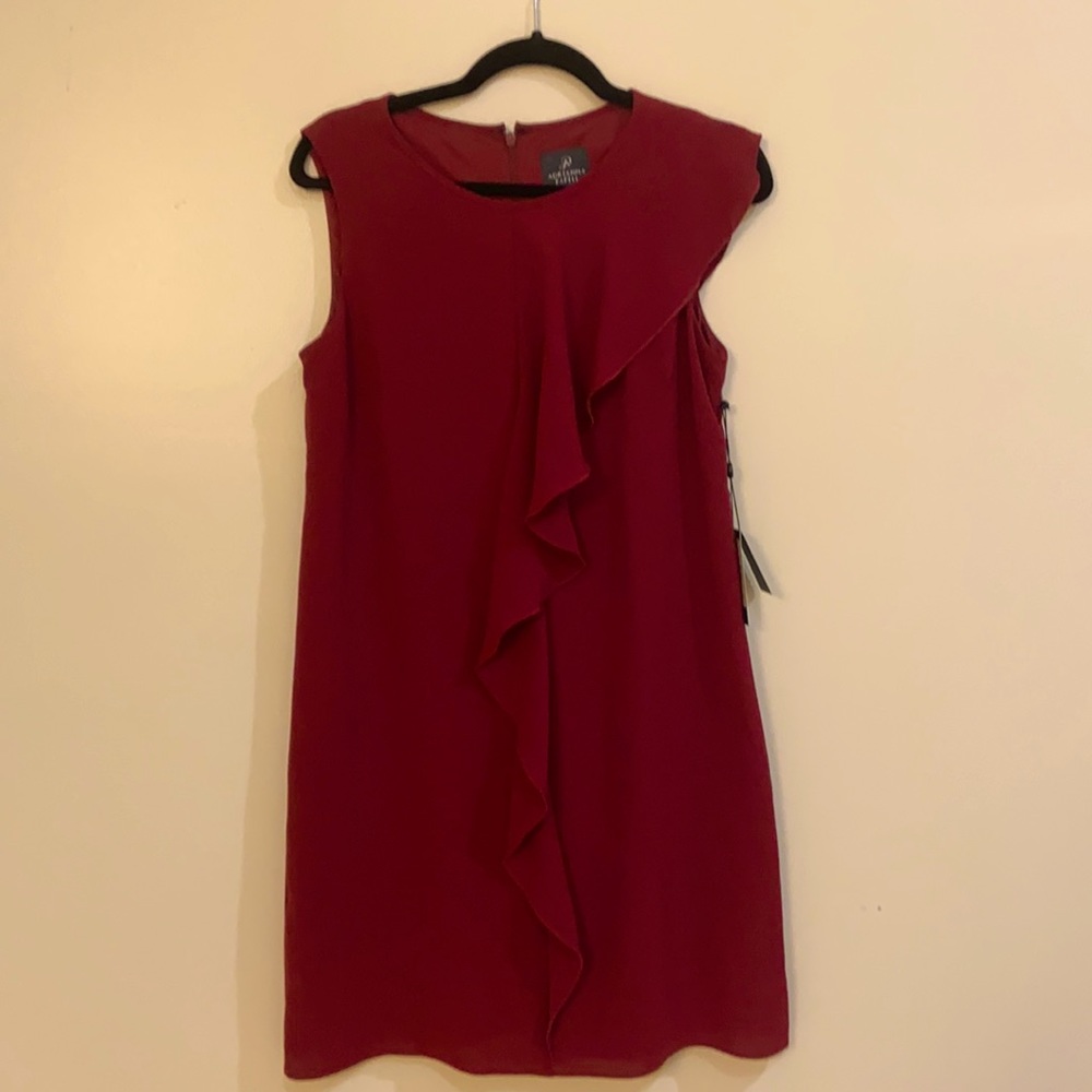 Adrianna Papell illusion sheath dress NWT